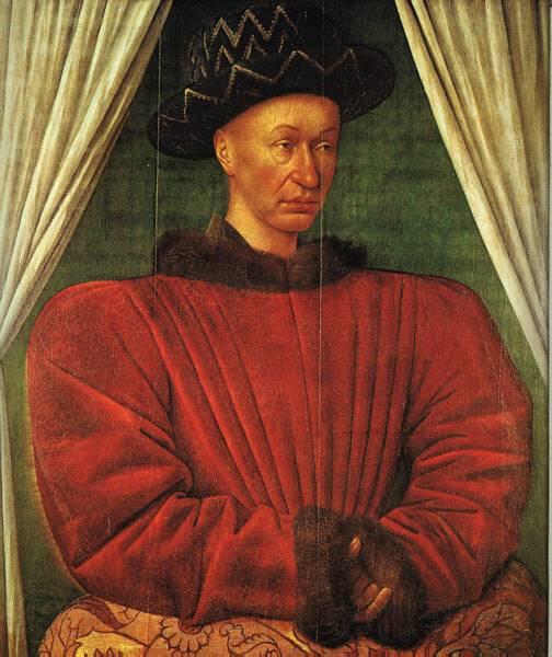 FOUQUET, Jean Portrait of Charles VII of France dg